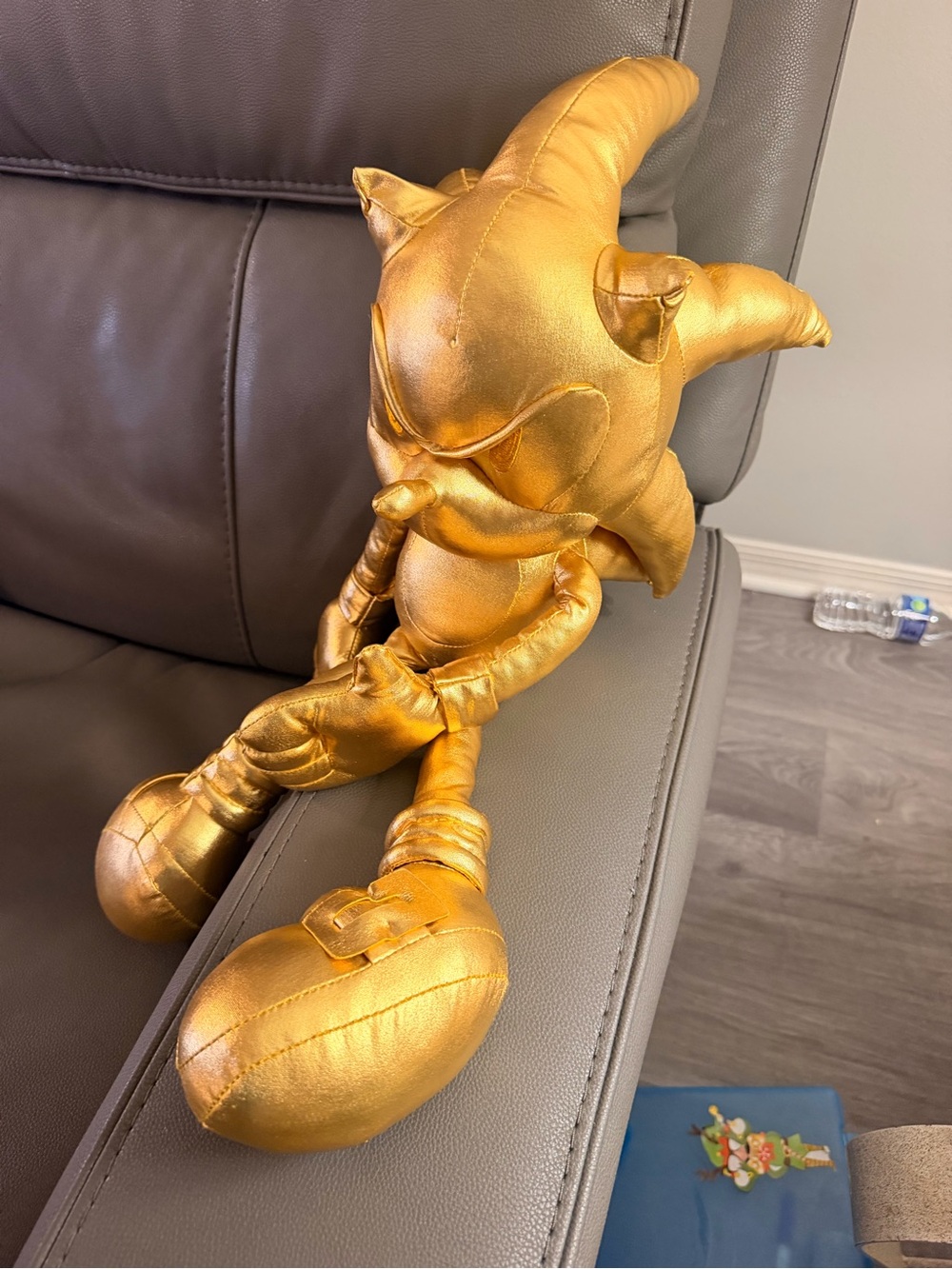 Gold Plush Character Stuffed Toy - Soft Metallic Plush for Kids